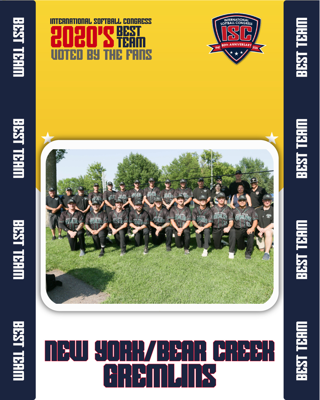 2020 Best Team: New York / Bear Creek Gremlins