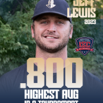 Jeff Lewis - Batting Average Leader in a single tournament