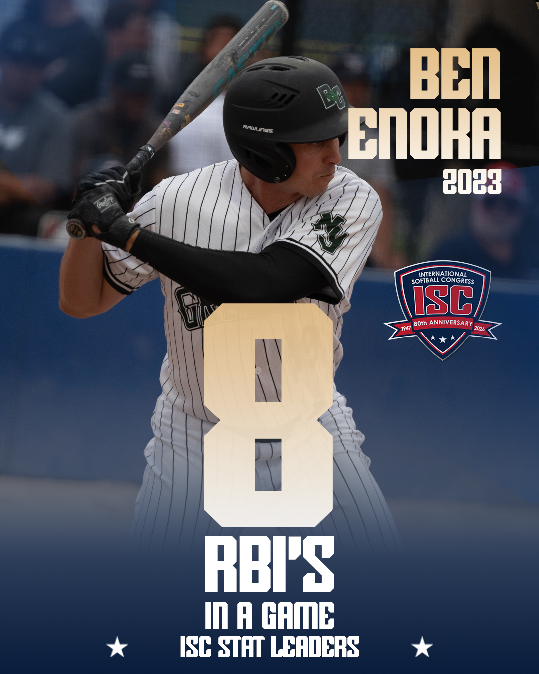 MOST RBI GAME - BEN ENOKA