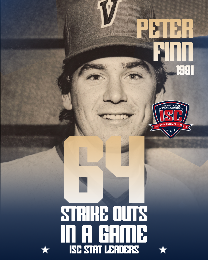 ISC Strike out leader - single game: Peter Finn